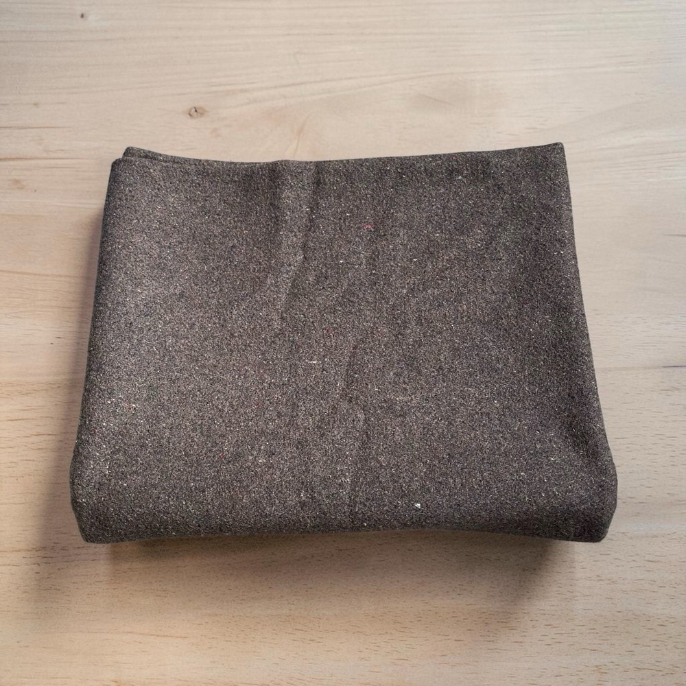 Northwest Woolen Mills Blanket Wool Brown 66x84" Camping Cabin Made USA